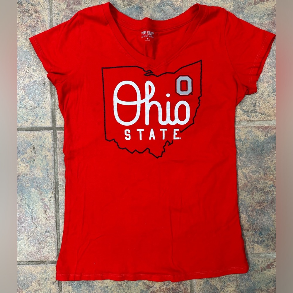 the ohio state university short sleeve v-neck tshirt, size medium - Picture 3 of 5